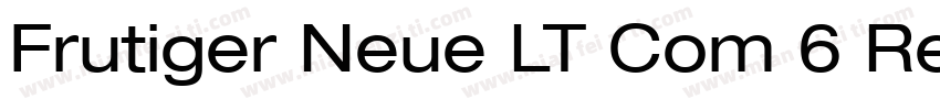 Frutiger Neue LT Com 6 Regular字体转换